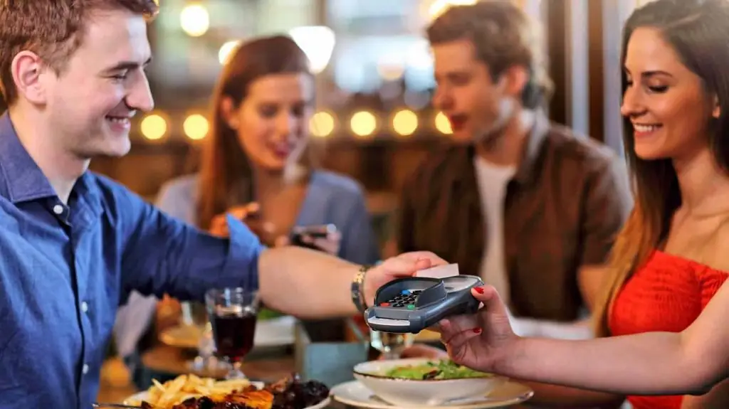 Abendessen in einem Restaurant