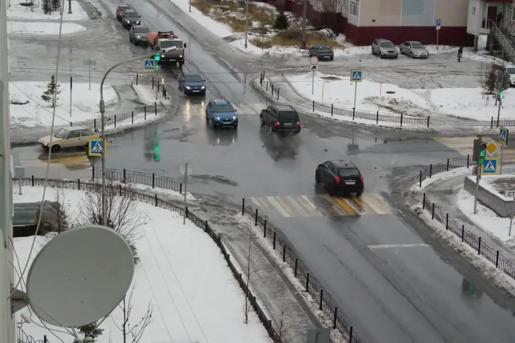 Wet snow creates slush