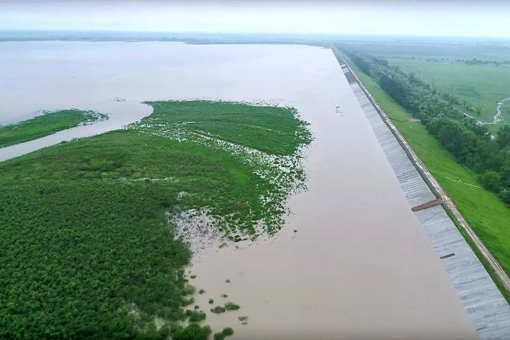 Nádrž Otkaznenskoye na území Stavropol