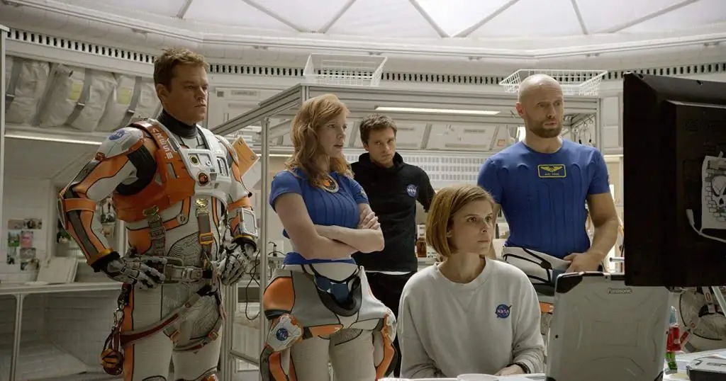 Dirakam dari filem "The Martian"