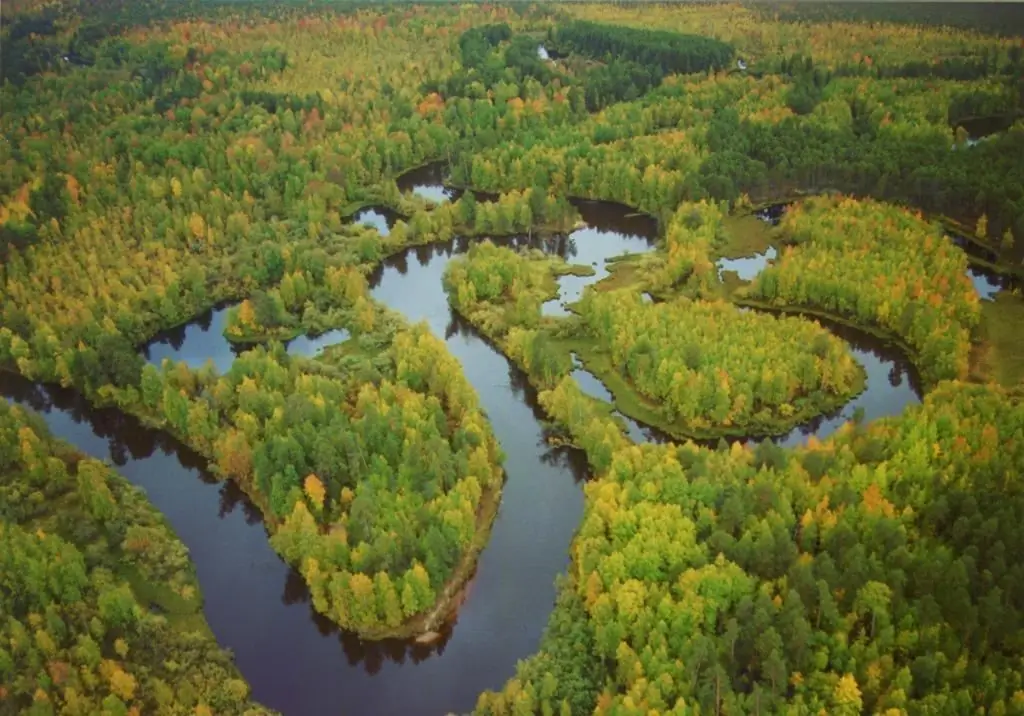 Konda: foto, aard van die kanaal en kenmerke van die waterregime. Waar begin die Konda-rivier en waar vloei dit?