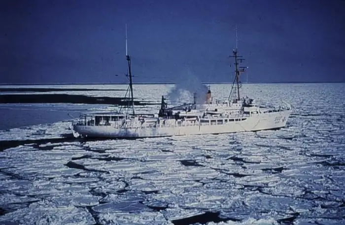 movimiento de hielo