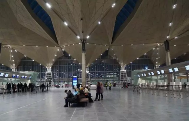 Parking in the new terminal Pulkovo-1. New Terminal 1 at Pulkovo